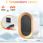 Încălzitor electric portabil 1200W, Aerotermă ceramică PTC - 6