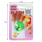 Jucărie Interactivă Pentru Pisici: Minge LED cu Activare la Mișcare (Verde) - 3