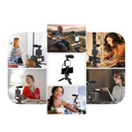 Kit Pentru Vlogging 4 in 1: Trepied, Lampă LED, Microfon și Telecomandă - 3