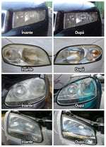 Kit restaurare faruri auto, 9 piese - Polish pentru mătuire și îngălbenire - 6