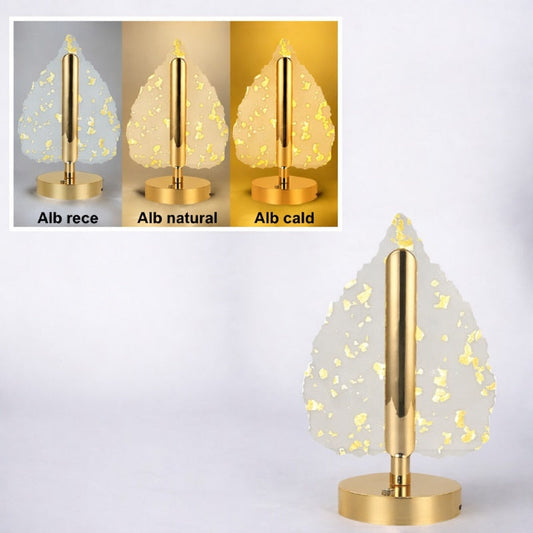 Lampă decorativă în formă de frunză, LED 3 culori, reîncărcabilă USB - 1