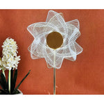 Lampă decorativă Sun Flower Aurie cu Lumină Caldă și Rece - 5