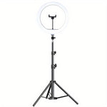 Lampă LED Circulară Ring Light 25cm cu Trepied 220cm și Suport Telefon - 1