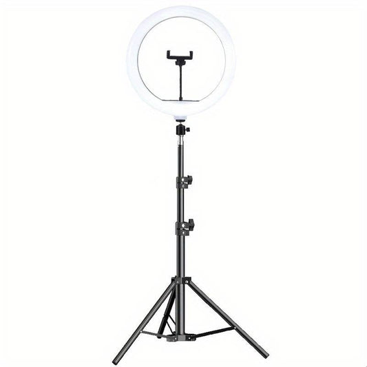 Lampă LED Circulară Ring Light 25cm cu Trepied 220cm și Suport Telefon - 1