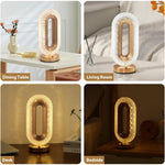 Lampă LED Decorativă, Veioză Cristal Acrilic cu Touch, 3 Culori, Reîncărcabilă - 6