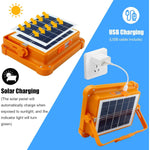 Lampă LED Portabilă Solară 100W, Baterie 2400mAh, Suport Multifuncțional - 3