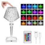Lampă tip veioză cu acumulator, 16 culori, control tactil și telecomandă - 2