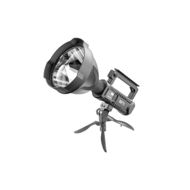 Lanternă Profesională cu LED, Rază 800m, Powerbank și Trepied Inclus - 1
