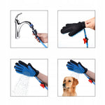 Mănușă pentru spălare și masaj animale, furtun de 2.5m cu 3 adaptoare - 3