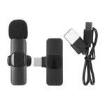 Microfon Lavalieră Wireless USB Type-C, Autonomie 7h, Negru - 2