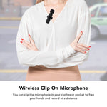 Microfon Lavalieră Wireless USB Type-C, Autonomie 7h, Negru - 3