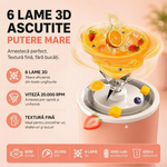 Mini Blender Electric Portabil 80W, Acumulator 4000 mAh, Roz, 420ml
