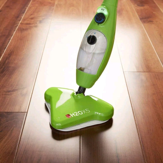 Mop cu Aburi Vertical X5 Verde - Curăță Podelele Fără Chimicale - 1