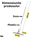 Mop cu Sistem de Stoarcere Rapidă, pentru Spații Înguste, Alb - 4