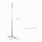 Mop Plat cu Sistem de Stoarcere și 4 Lavete, Mâner Telescopic 140cm - 3