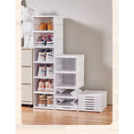 Organizator Pantofi cu 6 Sertare Rabatabile, Plastic Transparent, 105 cm - 2
