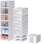 Organizator Pantofi cu 6 Sertare Rabatabile, Plastic Transparent, 105 cm - 5