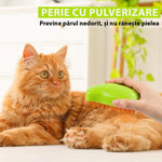 Perie 3 în 1 cu Aburi pentru Animale de Companie, Reîncărcabilă USB, Verde - 4