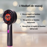 Perie Electrică pentru Masaj Capilar cu Aplicator Uleiuri și Lumină Roșie - 5