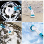 Perie electrică rotativă cu 3 capete și mâner telescopic, USB - 2