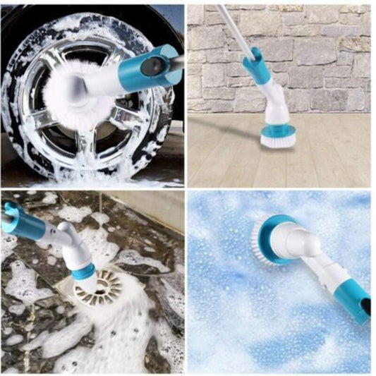 Perie electrică rotativă cu 3 capete și mâner telescopic, USB - 2