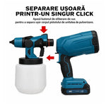 Pistol de vopsit electric cu acumulator 48V, rezervor 1000 ml - 4