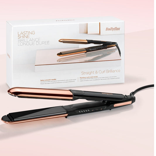 Placă de Păr 2 în 1 Straight & Curl - Întinde și Ondulează, Înveliș Ceramic - 2