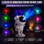 Proiector de Stele Astronaut cu Telecomandă, Proiecție 360°, 7 Moduri LED, Alb - 4