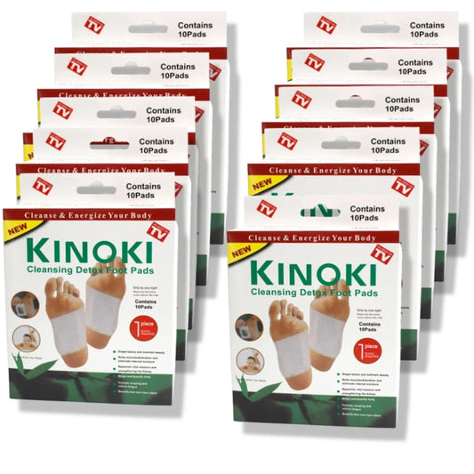 Set 100 Plasturi Kinoki pentru Detoxifiere, Acțiune Rapidă pe Tălpi - 1