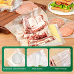 Set 100 Pungi Pentru Vidat Alimente, 15x20 cm, Reutilizabile, Fără BPA - 3