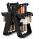 Set 18 Recipiente Condimente cu Suport Rotativ 360°, Negru
