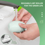 Set 2 role gel reutilizabile pentru scame, mini portabile, verde - 5