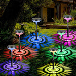 Set 6 Lămpi Solare Pentru Alee, Dual Mode (Alb Cald / Multicolor), 15x5cm - 1