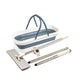Set Mop Plat Profesional cu Sistem de Stoarcere și Găleată Pliabilă, 36 cm