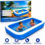 Set Piscină Gonflabilă de Familie 200x120 cm + Pompă Electrică Inclusă - 4