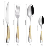 Set Tacâmuri din Inox 24 Piese cu Suport Organizator și Cutie Cadou - 2