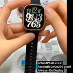 Smartwatch cu Apel Bluetooth și NFC, Pachet Combo 3-în-1 (Cască + Baterie), Portocaliu - 3