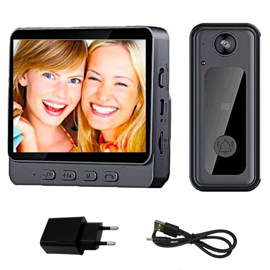 Sonerie video inteligentă fără fir, ecran IPS 4.3" și cameră 8MP - 1
