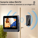 Sonerie video inteligentă fără fir, ecran IPS 4.3" și cameră 8MP - 6