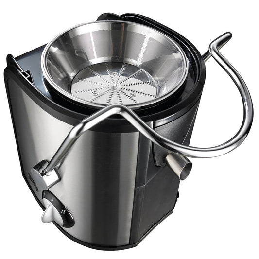 Storcător de fructe și legume 800W, Tub XXL, Carcasă Inox/Negru - 2