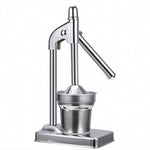 Storcător manual de citrice din inox, presă robustă pentru lămâi - 1
