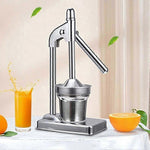Storcător manual de citrice din inox, presă robustă pentru lămâi - 2