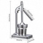 Storcător manual de citrice din inox, presă robustă pentru lămâi - 4