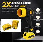 Suflantă portabilă cu acumulatori 48V, 34000 RPM (Include 2 Baterii) - 4