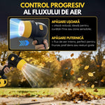 Suflantă portabilă cu acumulatori 48V, 34000 RPM (Include 2 Baterii) - 6