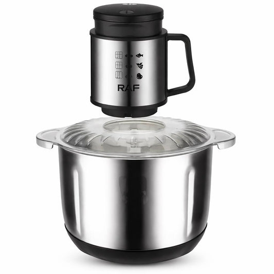 Tocător Electric 1000W cu Bol Inox 5L, 2 Viteze, Pentru Carne și Legume - 2