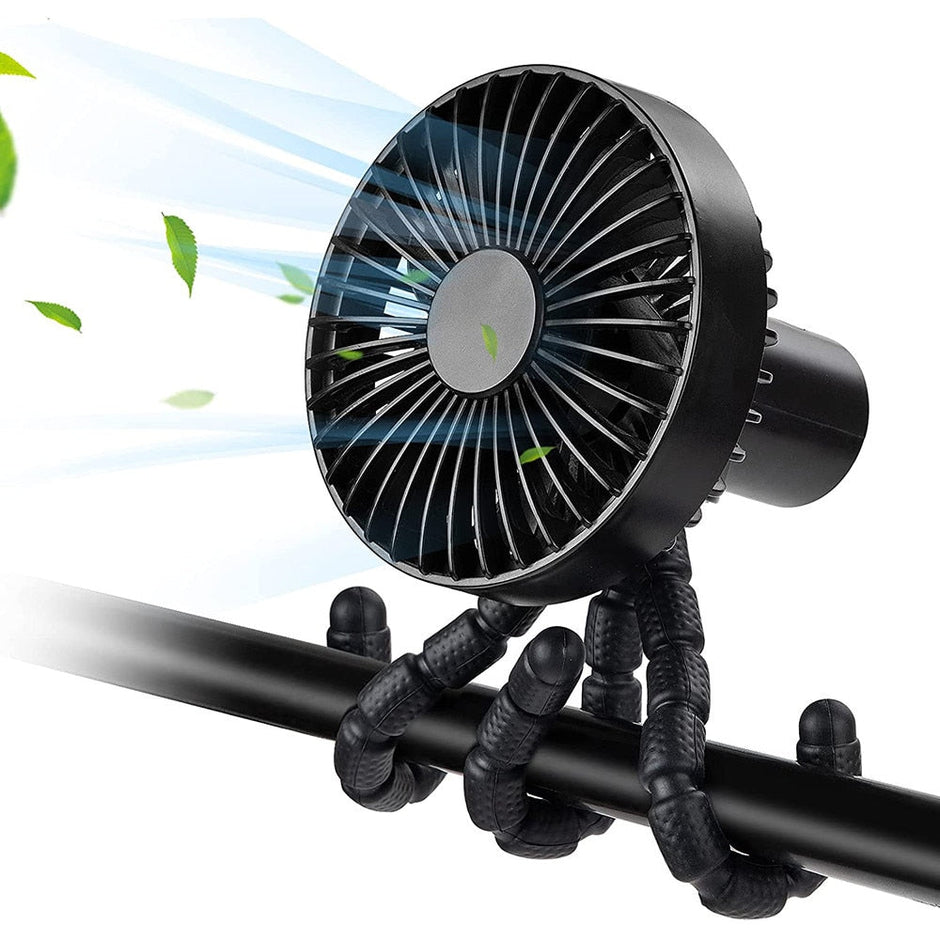 Ventilator Multifuncțional Pentru Cărucior, USB, 3 Viteze - 1