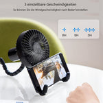 Ventilator Multifuncțional Pentru Cărucior, USB, 3 Viteze - 5