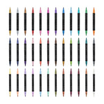 Set 36 carioci cu sclipici cu doua capete