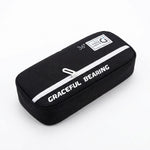 Penar textil cu fermoar, model Graceful Bearing — Negru